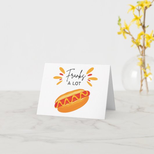 Frank - Vielen Dank Karte (Gelbe Blume)