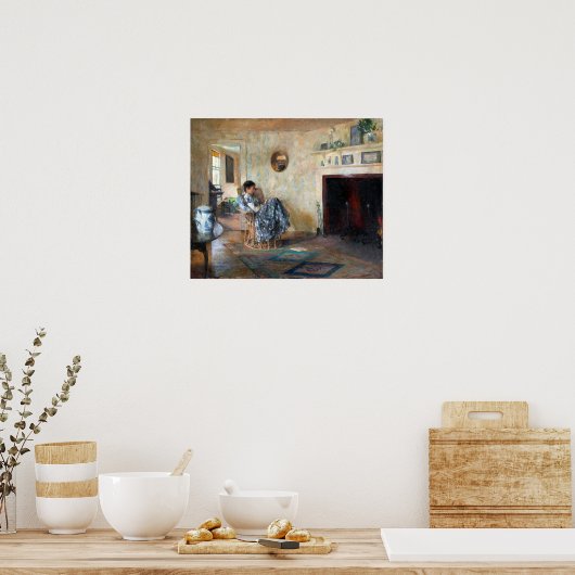 Frank W. Benson Rainy Day Poster (Küche)