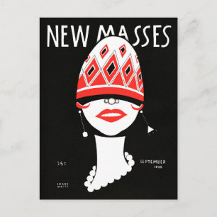 Frank Walts Modernist Feiertagspostkarte