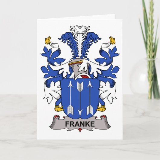 Franke Familienwappen Karte (Vorderseite)