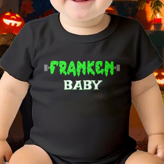 Franken Baby Frankenstein Halloween Baby Strampler