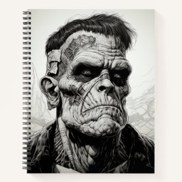 Franken Beängstigend Halloween Bullet Line-Noteboo Notizblock