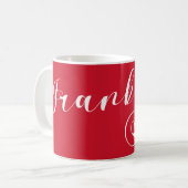 Franken, Französisches Flaggenherz, Franken Kaffeetasse (Vorderseite Links)