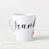 Franken, Französisches Flaggenherz, Franken Milchtasse (Linke Ecke)