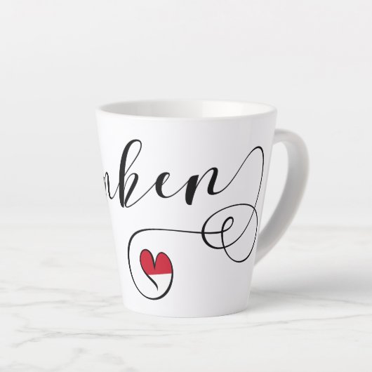 Franken, Französisches Flaggenherz, Franken Milchtasse (Rechte Ecke)