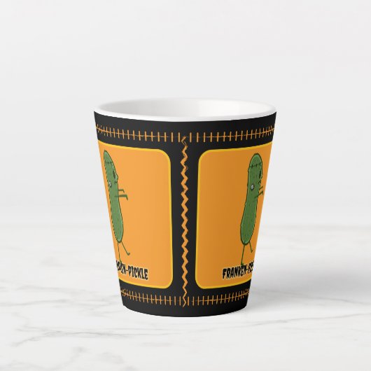 Franken-Pickle Latte Tasse (Vorderseite)