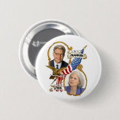 Franken-Stein für Präsident 2012 Button (Vorne & Hinten)