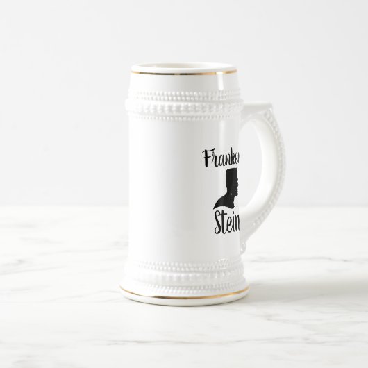 Franken Stein Halloween Bierglas (VorderseiteRechts)