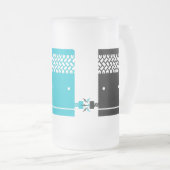 Frankencar "FrankenStein " Mattglas Bierglas (VorderseiteRechts)