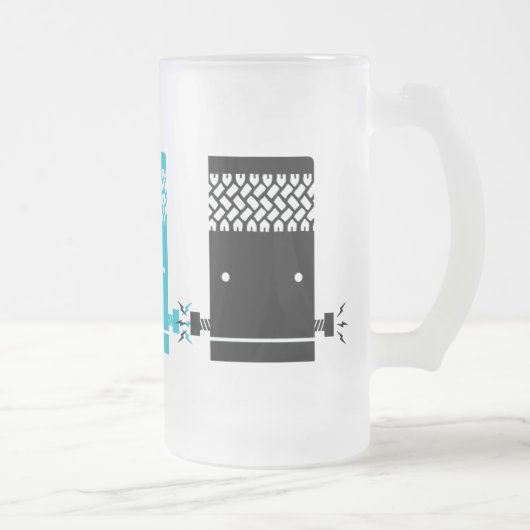 Frankencar "FrankenStein " Mattglas Bierglas (Rechts)