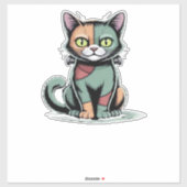 FrankenCat Oversized T - Shirt Aufkleber (Blatt)