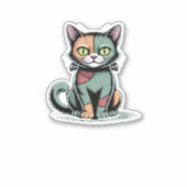 FrankenCat Oversized T - Shirt Aufkleber (Vorderseite)