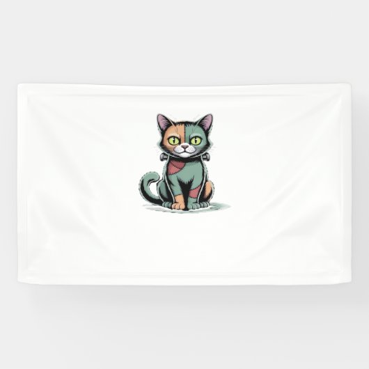 FrankenCat Oversized T - Shirt Banner (Horizontal)