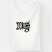 FrankenCat Oversized T - Shirt Banner (Vertikal)