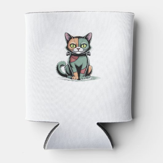 FrankenCat Oversized T - Shirt Dosenkühler (Vorderseite)