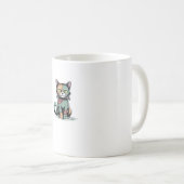 FrankenCat Oversized T - Shirt Kaffeetasse (VorderseiteRechts)