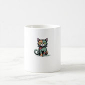 FrankenCat Oversized T - Shirt Kaffeetasse (Mittel)