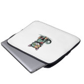 FrankenCat Oversized T - Shirt Laptopschutzhülle (Vorne Knopf)