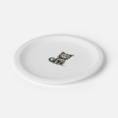 FrankenCat Oversized T - Shirt Pappteller (Schrägansicht)