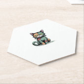 FrankenCat Oversized T - Shirt Untersetzer (angewinkelt)