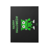 FrankenCheese Halloween Greetings Notepad Notizblock (Rotiert)