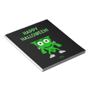 FrankenCheese Halloween Greetings Notepad Notizblock