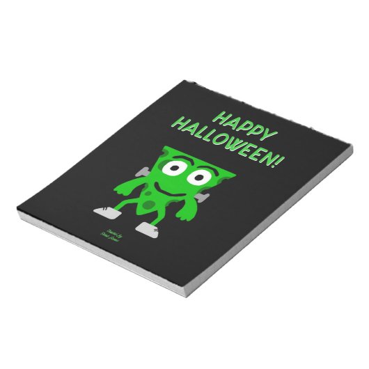 FrankenCheese Halloween Greetings Notepad Notizblock (Rotiert)