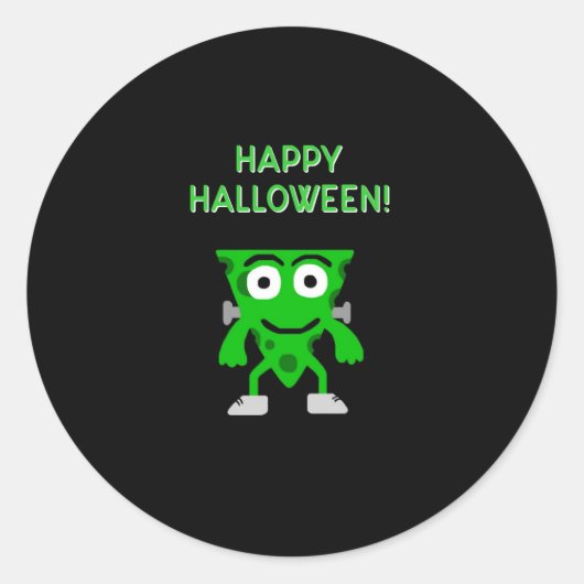 FrankenCheese Halloween Greetings Round Sticker (Vorderseite)