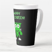 FrankenCheese Halloween Grüße Große Latte Tasse (Rechte Ecke)