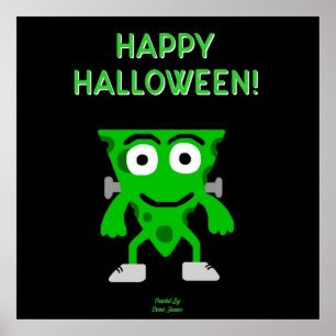 FrankenCheese Halloween Grüße Poster