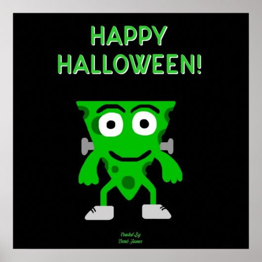 FrankenCheese Halloween Grüße Poster (Vorne)