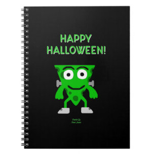 FrankenCheese Halloween Grüße Spiral Notebook Notizblock