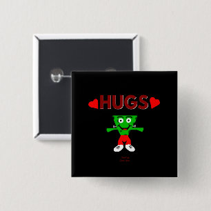 FrankenCheese Hugs 2 Inch Square Button