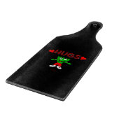 FrankenCheese Hugs Cutting Board Paddle Schneidebrett (Ecke)