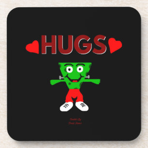 FrankenCheese Hugs Hard Plastic Untersetzer