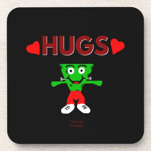 FrankenCheese Hugs Hard Plastic Untersetzer (Vorderseite)