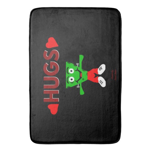 FrankenCheese Hugs Large Bath Mat Badematte (Vorderseite Vertikal)