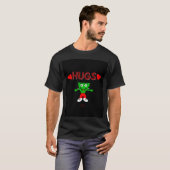 FrankenCheese Hugs Men's Black Basic T Shirt (Vorne ganz)