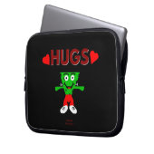 FrankenCheese Hugs Neoprene Laptop Sleeve (Vorderseite Links)