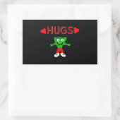 FrankenCheese Hugs Rectangle Sticker (Tasche)