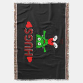 FrankenCheese Hugs Throw Blanket Decke (Vorderseite Vertikal)