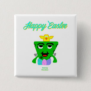 FrankenCheese Oaster 2 Inch Square Button