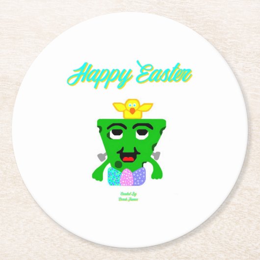 FrankenCheese Oaster Round Paper Untersetzer (Vorderseite)