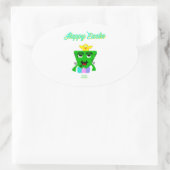 FrankenCheese Oval Sticker (Tasche)