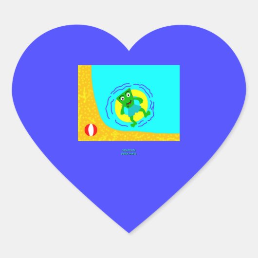 FrankenCheese Summer Heart Sticker (Vorderseite)