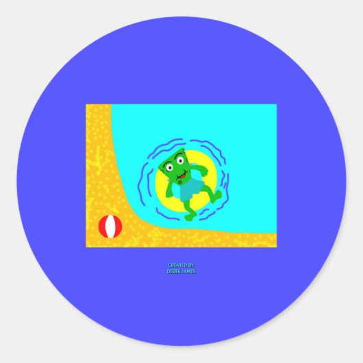 FrankenCheese Summer Round Sticker (Vorderseite)