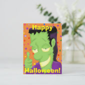 Frankencool Halloween Postcard Postkarte (Stehend Vorderseite)