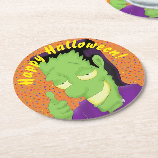 Frankencool Halloween Untersetzer (Angewinkelt)