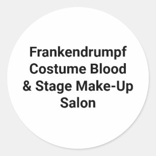 Frankendrumpf Costume Blood Hankamer Artjunkhaus Runder Aufkleber