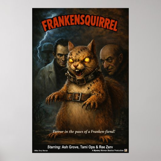Frankeneichhörnchen Poster (Vorne)